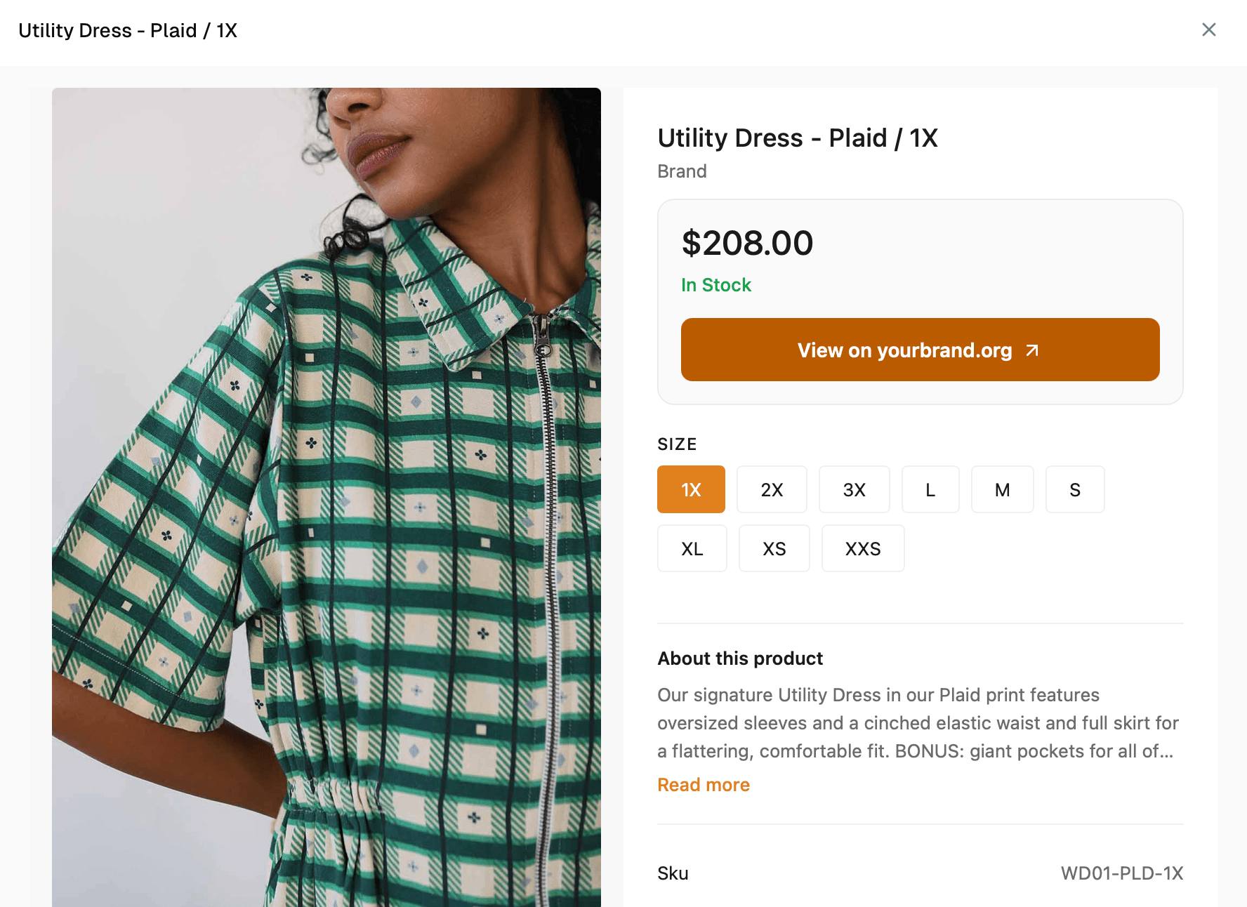 Branded ChatGPT storefront app