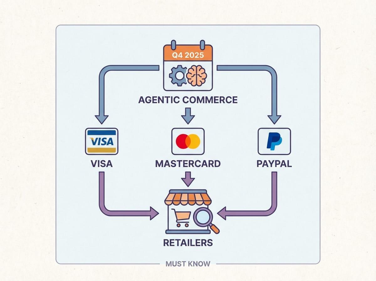 Visa, Mastercard, and PayPal's Q4 2025 Moves Into Agentic Commerce: What Retailers Must Know