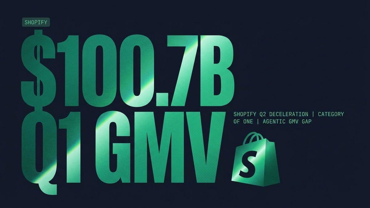 Shopify Just Crossed $100B GMV and Called Itself "Category of One." Read the Q2 Guide Instead.